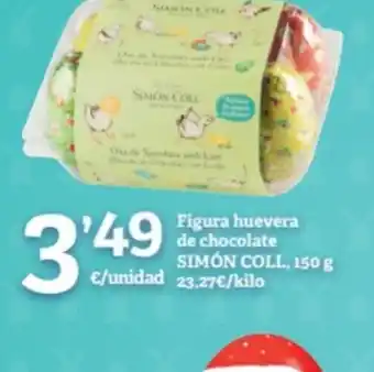 SPAR Fragadis Figura huevera de chocolate SIMÓN COLL, oferta