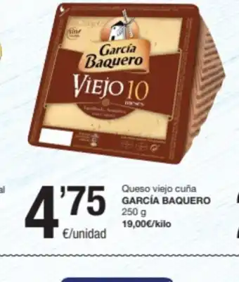 SPAR Fragadis Queso viejo cuña GARCÍA BAQUERO 250 g oferta