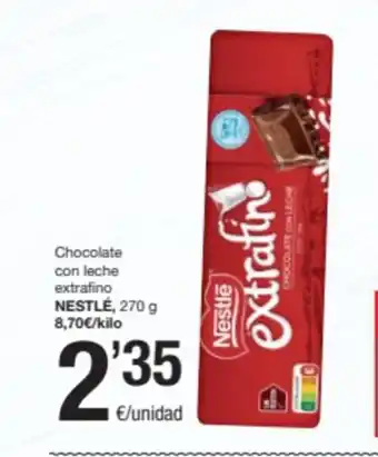 SPAR Fragadis Chocolate con leche extrafino NESTLÉ oferta