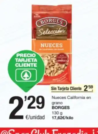 SPAR Fragadis Nueces California en grano BORGES oferta