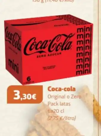 SPAR Fragadis Coca-Cola Original o Zero Pack latas oferta