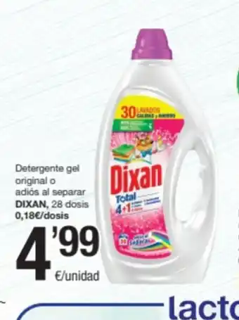 Detergente gel original o adiós al separar DIXAN