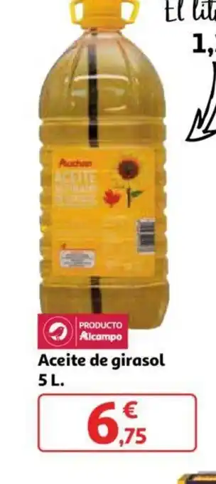 Alcampo Aceite de girasol oferta