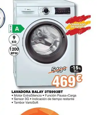 Expert LAVADORA BALAY 3TS993BT oferta