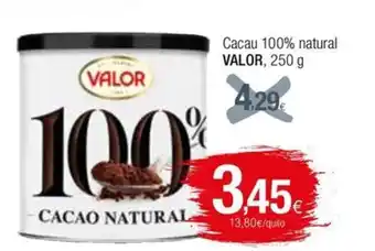 Condis Cacau 100% natural VALOR, 250 g oferta
