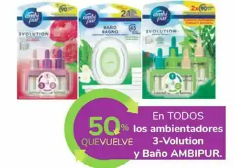 Carrefour En todos los ambientadores 3-volution y baño ambipur oferta
