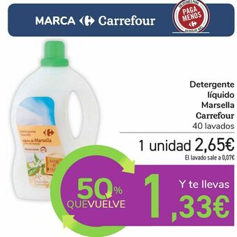 Carrefour Detergente líquido marsella carrefour oferta