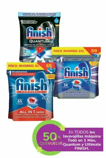 Carrefour En todos los lavavajillas máquina todo en 1 max, quantum y ultimate finish oferta