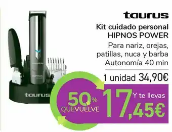 Carrefour Taurus kit cuidado personal hipnos power oferta