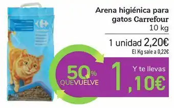 Carrefour Arena higiénica para gatos carrefour oferta