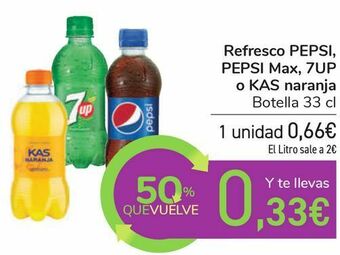 Carrefour Refresco pepsi, pepsi max, 7up o kas naranja oferta