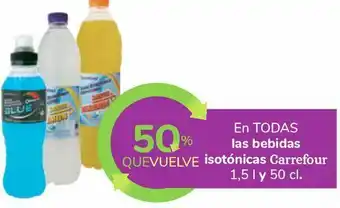 Carrefour En todas las bebidas isotónicas carrefour oferta