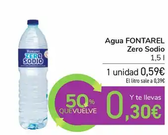 Carrefour Agua fontarel zero sodio oferta