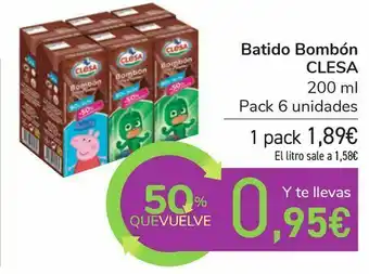 Carrefour Batido bombón clesa oferta