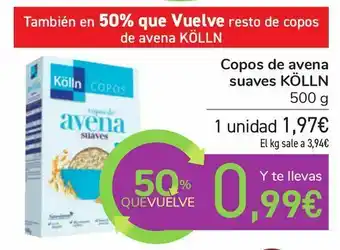 Carrefour Copos de avena suaves kölln oferta