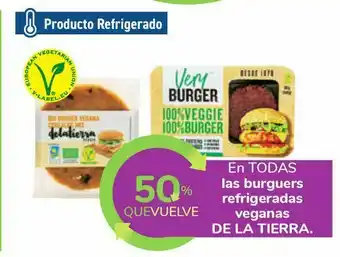 Carrefour En todas las burguers refrigeradas veganas de la tierra oferta
