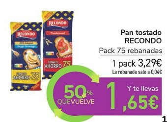 Carrefour Pan tostado recondo oferta