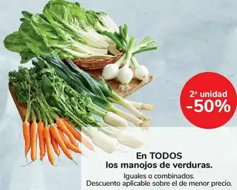 Carrefour En todos los manojos de verduras oferta