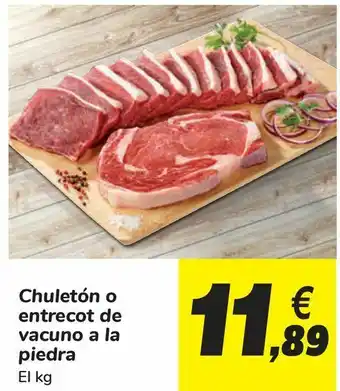 Carrefour Chuletón o entrecot de vacuno a la piedra oferta