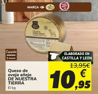 Carrefour Queso de oveja añejo de nuestra tierra oferta