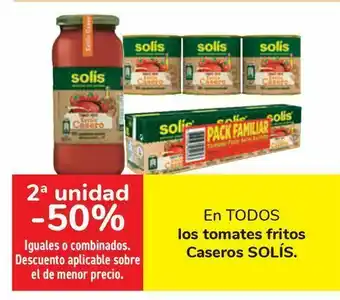 Carrefour En todos los tomates fritos caseros solís oferta