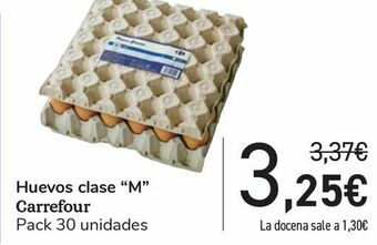 Carrefour Huevos clase ''m'' carrefour oferta
