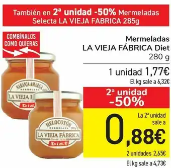 Carrefour Mermelada la vieja fábrica diet oferta
