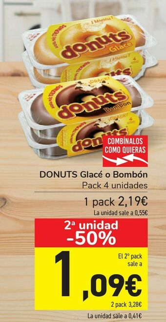 Carrefour Donuts glacé o bombón oferta