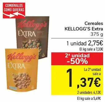 Carrefour Cereales kellogg's extra oferta