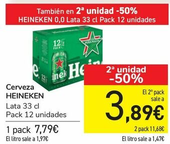 Carrefour Cerveza heineken oferta