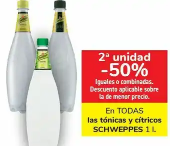 Carrefour En todas las tónicas y cítricos schweppes oferta