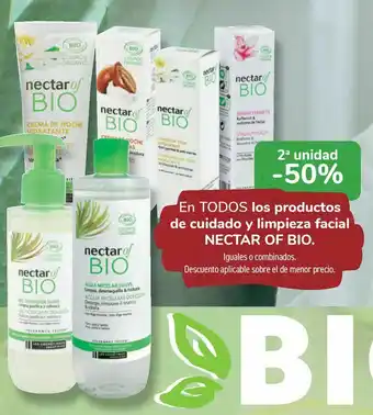 Carrefour En todos los productos de cuidado y limpieza facial nectar of bio oferta