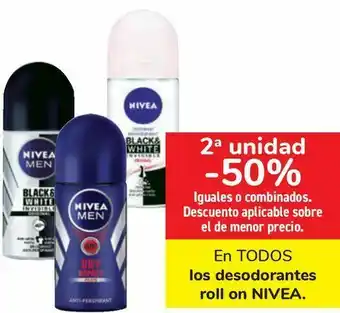 Carrefour En todos los desodorantes roll on nivea oferta
