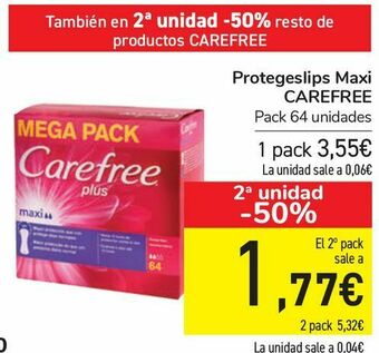 Carrefour Protegeslip maxi carefree oferta
