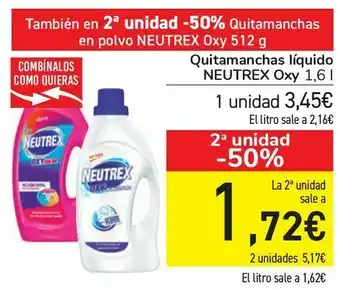 Carrefour Quitamanchas líquido neutrex oxy oferta