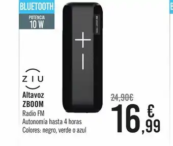 Carrefour Altavoz ziu zboom oferta