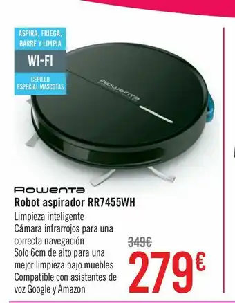 Carrefour Robot aspirador rowenta rr7455wh oferta
