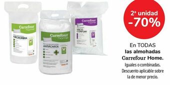 Carrefour En todas las almohadas carrefour home oferta