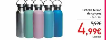 Carrefour Botella termo de colores oferta
