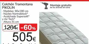 Carrefour Colchón tramontana pikolin oferta