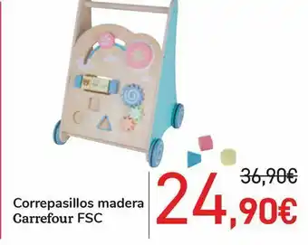 Carrefour Correpasillos madera carrefour fsc oferta