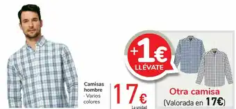 Carrefour Camisas hombre oferta