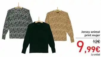 Carrefour Jersey animal print mujer oferta