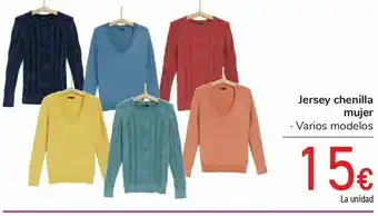 Carrefour Jersey chenilla mujer oferta
