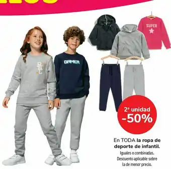 Carrefour En toda la ropa de deporte de infantil oferta