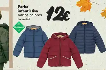 Carrefour Parka infantil lisa oferta