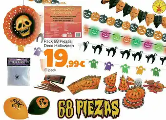 Carrefour Pack 68 piezas deco halloween oferta