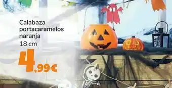 Carrefour Calabaza portacaramelos naranja oferta
