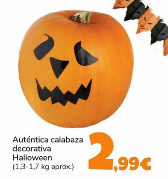 Carrefour Auténtica calabaza decorativa halloween oferta