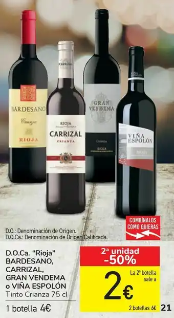 Samsung D.o.ca rioja bardesano, carrizal, gran vendema o viña espolón oferta